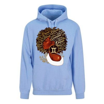 Gemini Queen Sweet As Candy Birthday Gift For Black wonen Unisex Surf Hoodie