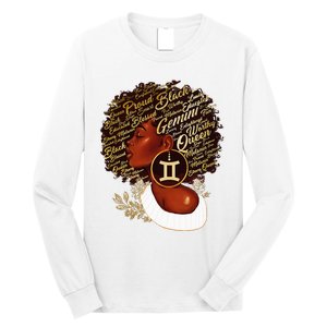 Gemini Queen Sweet As Candy Birthday Gift For Black wonen Long Sleeve Shirt