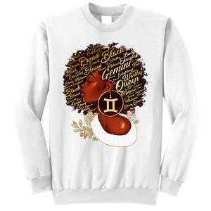 Gemini Queen Sweet As Candy Birthday Gift For Black wonen Sweatshirt