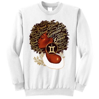 Gemini Queen Sweet As Candy Birthday Gift For Black wonen Sweatshirt