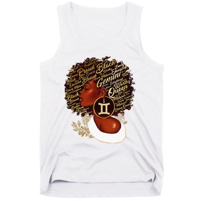 Gemini Queen Sweet As Candy Birthday Gift For Black wonen Tank Top