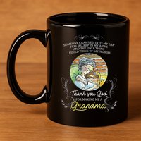 Grandma Quote Thank You God For Making Me A Grandma 11oz C Handle Ceramic Mug