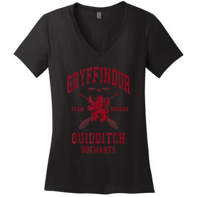 Gryffindor Quidditch Team Seeker Women's V-Neck T-Shirt