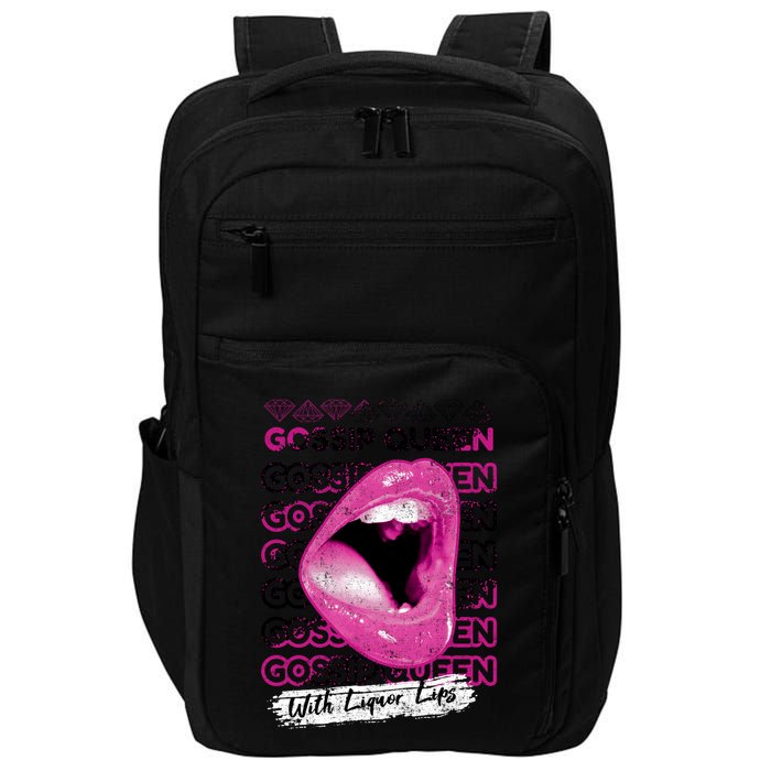 Gossip Queen With Liquor Lips Impact Tech Backpack