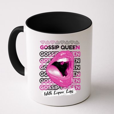 Gossip Queen With Liquor Lips Mug