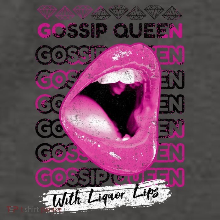 Gossip Queen With Liquor Lips Vector Backpack