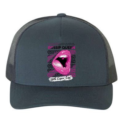 Gossip Queen With Liquor Lips Yupoong Adult 5-Panel Trucker Hat