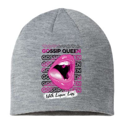 Gossip Queen With Liquor Lips Sustainable Beanie