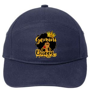 Gemini Queen Zodiac Sign Birthday Girl Afro Black Woman 7-Panel Snapback Hat