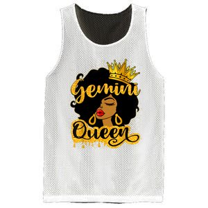 Gemini Queen Zodiac Sign Birthday Girl Afro Black Woman Mesh Reversible Basketball Jersey Tank