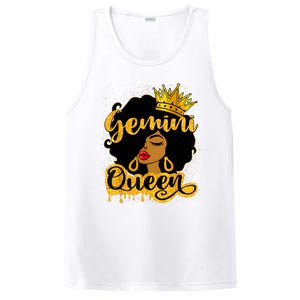 Gemini Queen Zodiac Sign Birthday Girl Afro Black Woman PosiCharge Competitor Tank