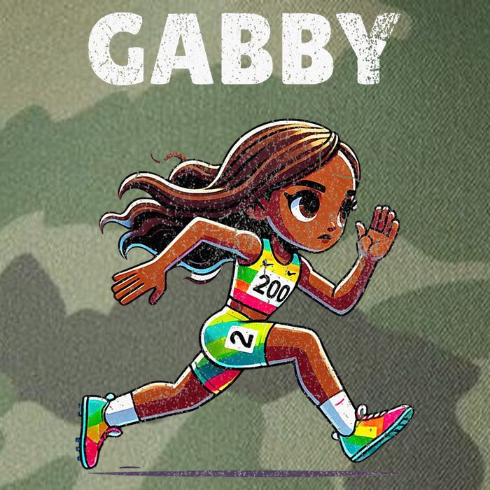 Gabby Running 200 Meter Legacy Tie Dye Trucker Hat