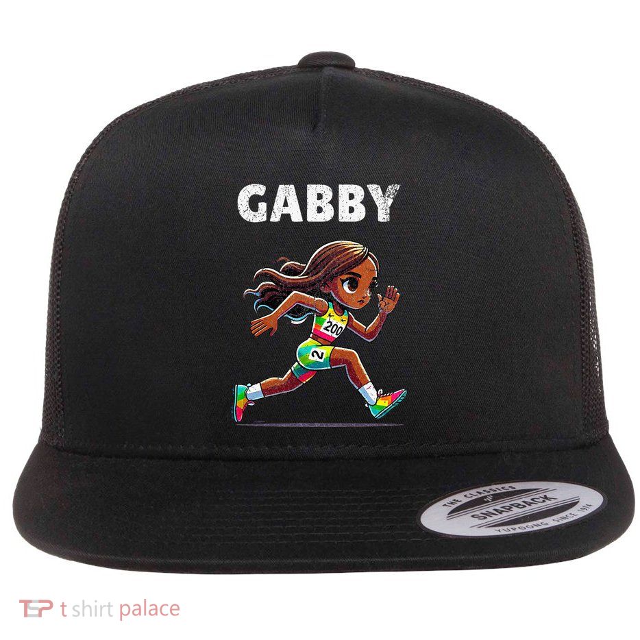 Gabby Running 200 Meter Flat Bill Trucker Hat