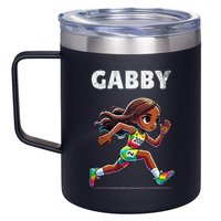 Gabby Running 200 Meter 12oz Stainless Steel Coffee Mug