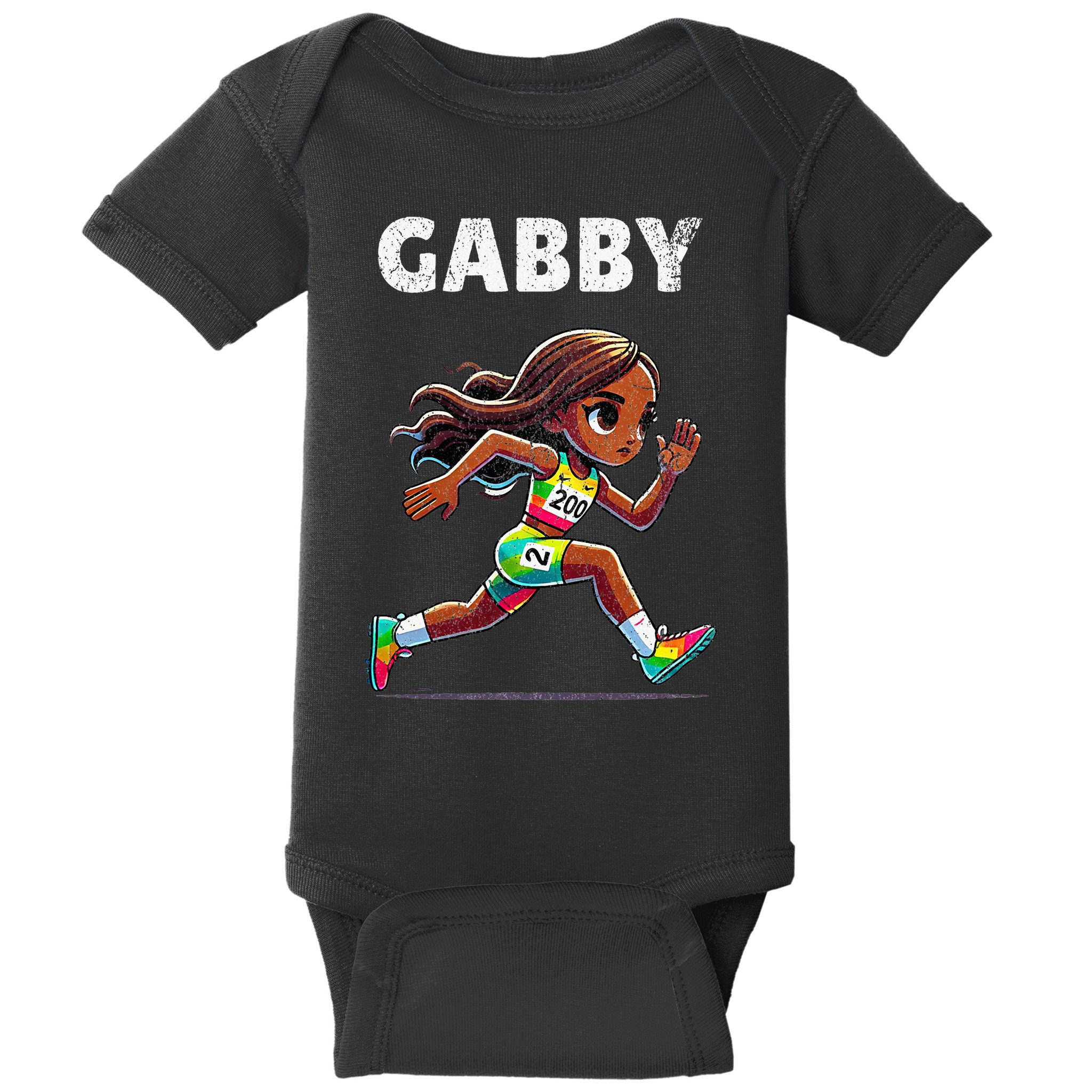 Gabby Running 200 Meter Baby Bodysuit