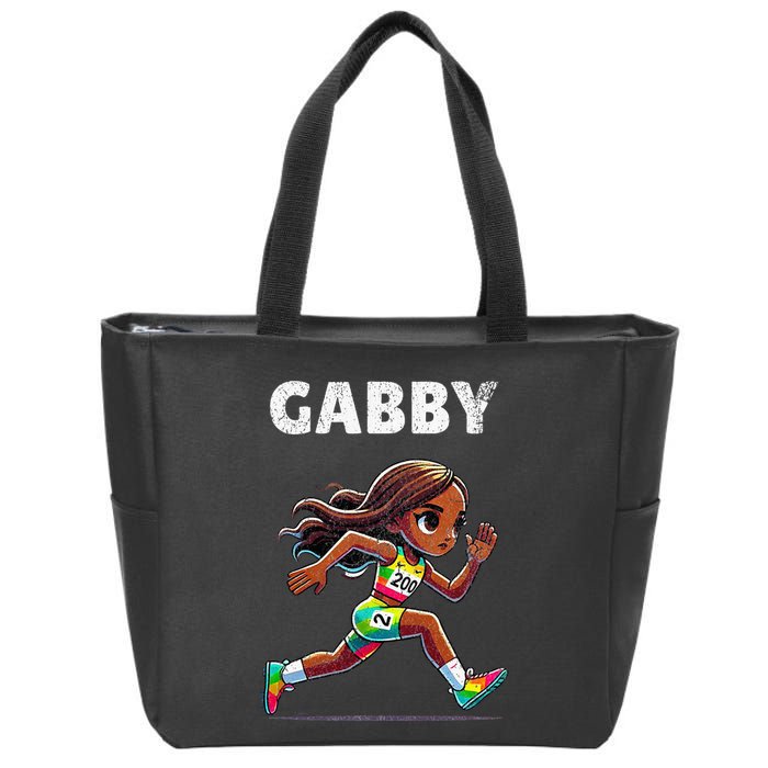 Gabby Running 200 Meter Zip Tote Bag