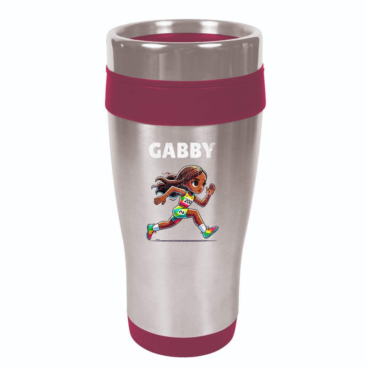 Gabby Running 200 Meter 16oz Travel Tumbler