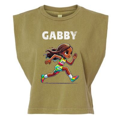 Gabby Running 200 Meter Garment-Dyed Women's Muscle Tee