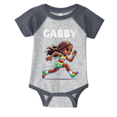 Gabby Running 200 Meter Infant Baby Jersey Bodysuit