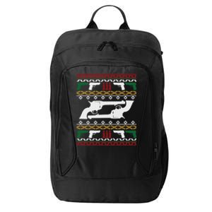 Gun Rights 2nd Adt Pistol Guns Ugly Christmas Gift City Backpack