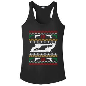 Gun Rights 2nd Adt Pistol Guns Ugly Christmas Gift Ladies PosiCharge Competitor Racerback Tank