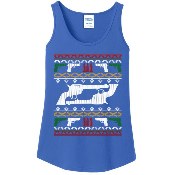 Gun Rights 2nd Adt Pistol Guns Ugly Christmas Gift Ladies Essential Tank