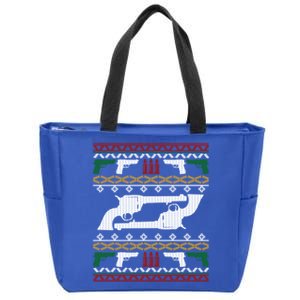 Gun Rights 2nd Adt Pistol Guns Ugly Christmas Gift Zip Tote Bag