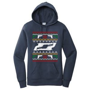 Gun Rights 2nd Adt Pistol Guns Ugly Christmas Gift Women's Pullover Hoodie