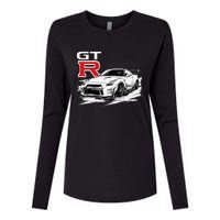 Gt R 35 Jdm Street Racing Drag Drift Sports Car Womens Cotton Relaxed Long Sleeve T-Shirt