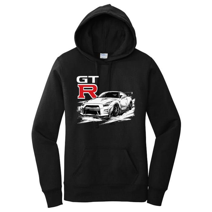 Gt R 35 Jdm Street Racing Drag Drift Sports Car Women's Pullover Hoodie