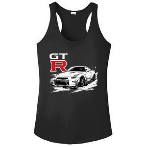 Gt R 35 Jdm Street Racing Drag Drift Sports Car Ladies PosiCharge Competitor Racerback Tank