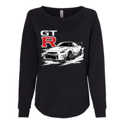 Gt R 35 Jdm Street Racing Drag Drift Sports Car Womens California Wash Sweatshirt