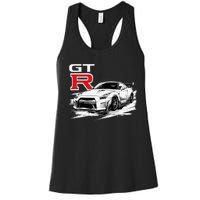 Gt R 35 Jdm Street Racing Drag Drift Sports Car Women's Racerback Tank