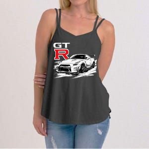 Gt R 35 Jdm Street Racing Drag Drift Sports Car Women's Strappy Tank