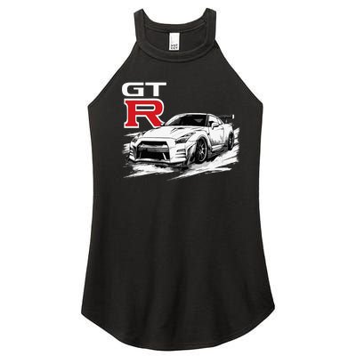 Gt R 35 Jdm Street Racing Drag Drift Sports Car Women's Perfect Tri Rocker Tank