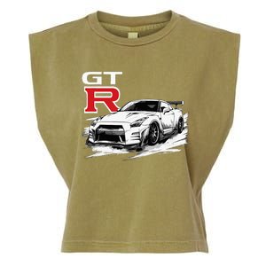 Gt R 35 Jdm Street Racing Drag Drift Sports Car Garment-Dyed Women's Muscle Tee