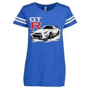 Gt R 35 Jdm Street Racing Drag Drift Sports Car Enza Ladies Jersey Football T-Shirt