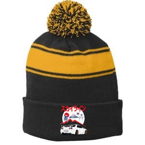 Gt R 34 Jdm Skyline Automotive Jdm Legend Tuning Car Stripe Pom Pom Beanie