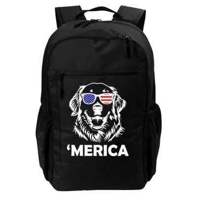 Golden Retriever 4th Of July Merica Backpack