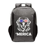 Golden Retriever 4th Of July Merica Vector Backpack