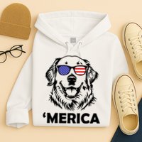 Golden Retriever 4th Of July Merica Hoodie