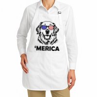 Golden Retriever 4th Of July Merica Apron