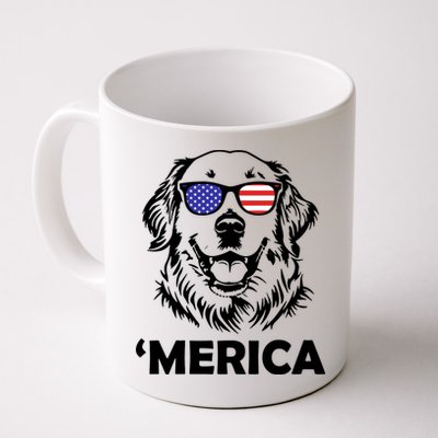 Golden Retriever 4th Of July Merica Mug
