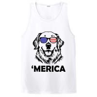 Golden Retriever 4th Of July Merica PosiCharge Competitor Tank