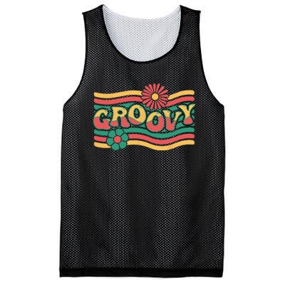 Groovy Retro 70's Mesh Reversible Basketball Jersey Tank