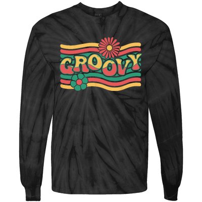 Groovy Retro 70's Tie-Dye Long Sleeve Shirt