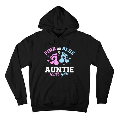 Gender Reveal Auntie Aunt Hoodie