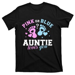 Gender Reveal Auntie Aunt T-Shirt