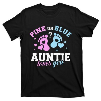 Gender Reveal Auntie Aunt T-Shirt