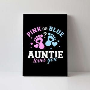 Gender Reveal Auntie Aunt Canvas